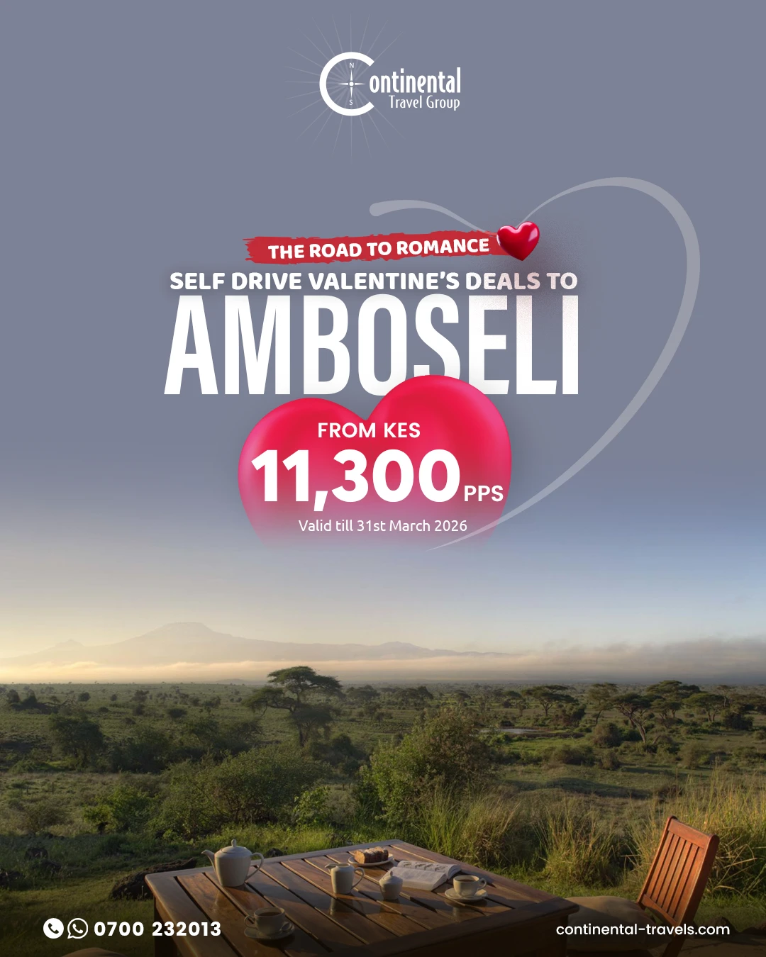 Your Amboseli Romantic Escape Awaits this Valentine’s Weekend
