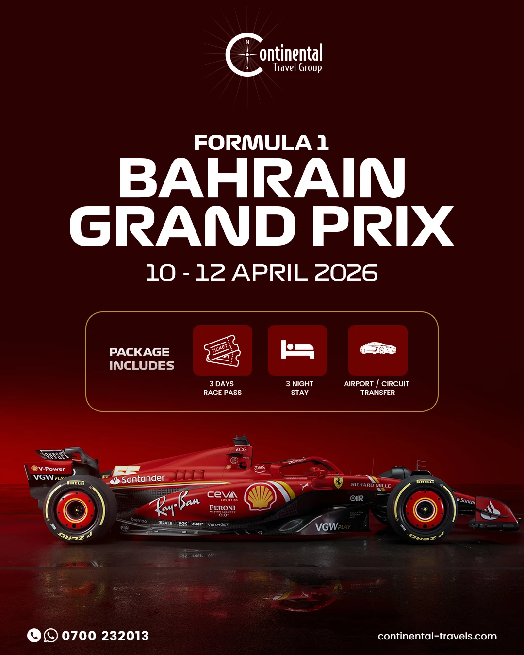 F1 Bahrain 2026 is Calling! 🏎️💨 | 3 Nights Stay, 3-Day Tickets, 1 Epic Race from $1,235! 🏁?